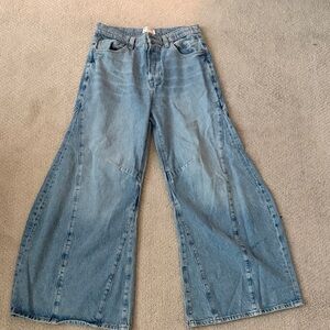 Free People Light Blue Flare Jeans